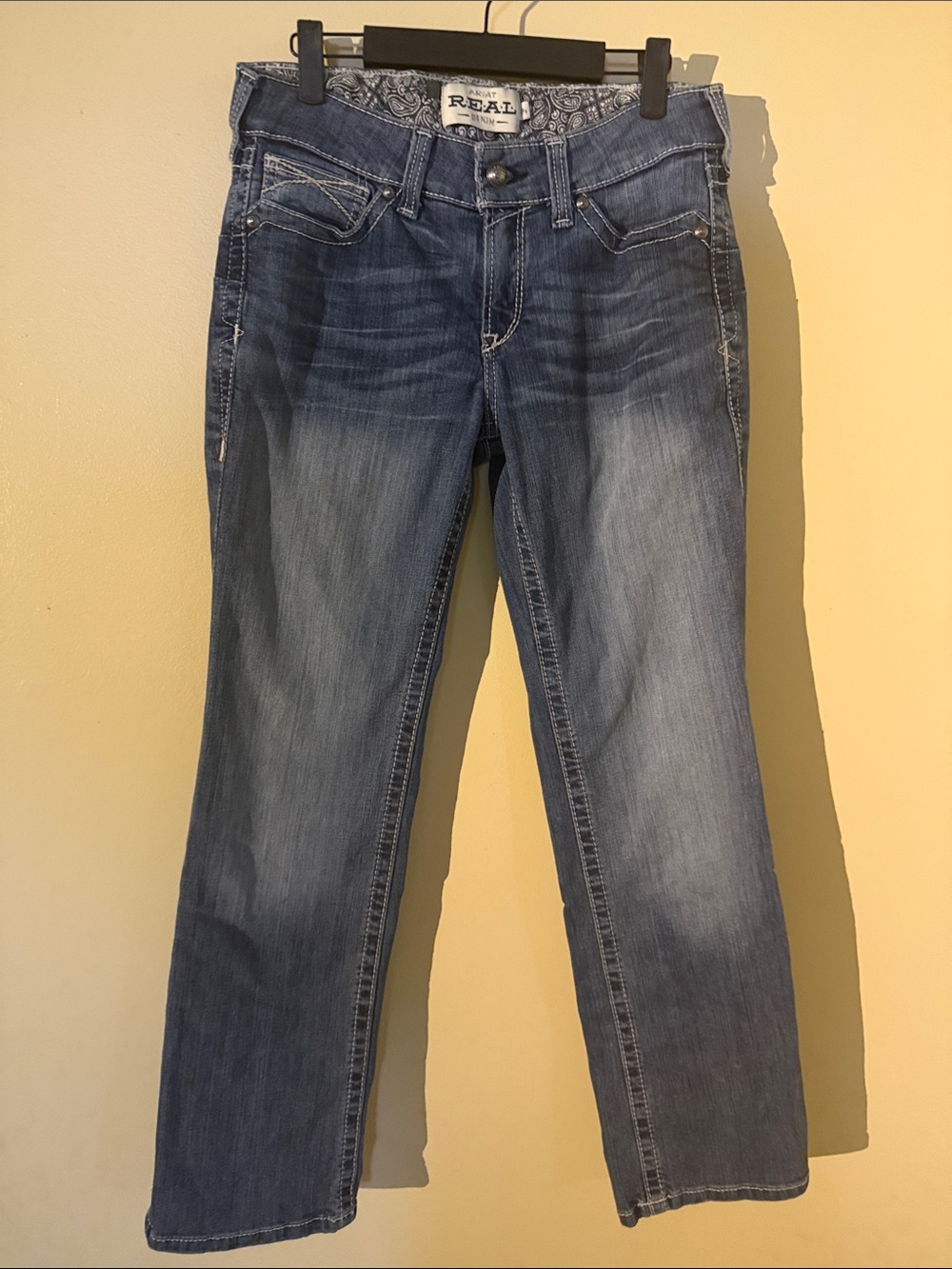 Ariat Women's Faded Blue Strait Leg Jeans